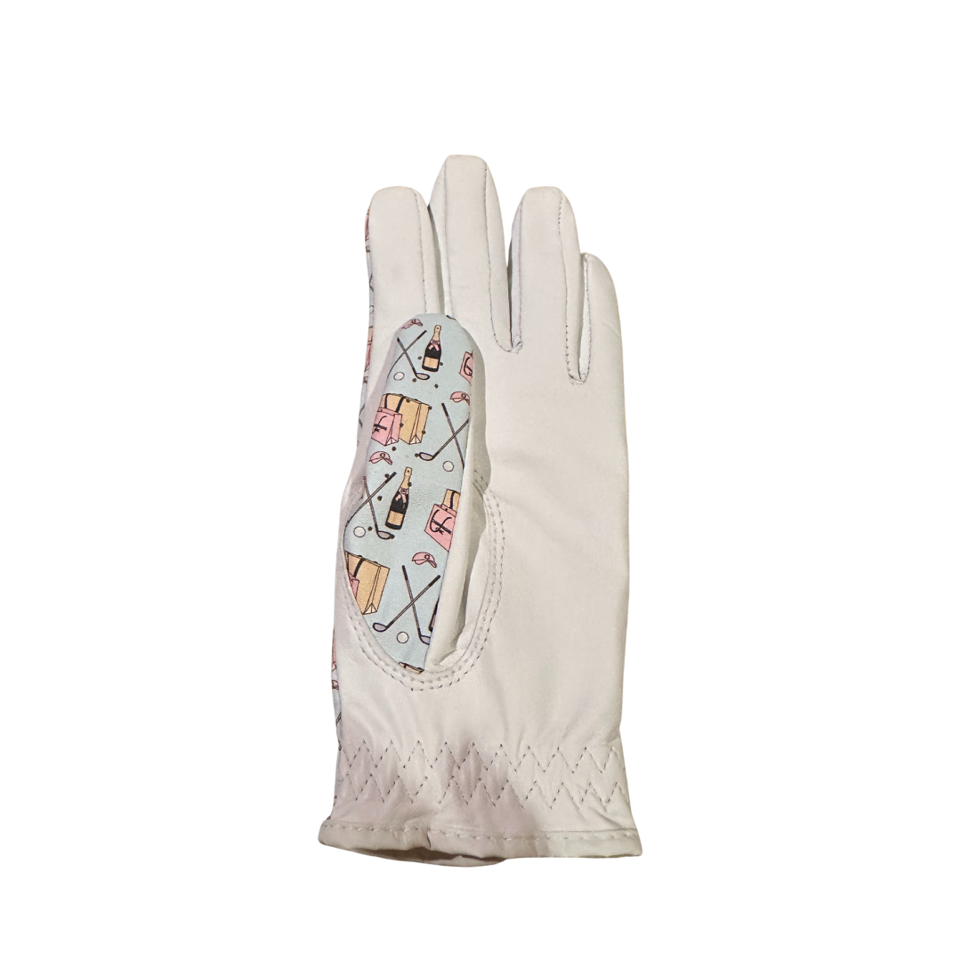 Champagne Chic Leather Golf Glove