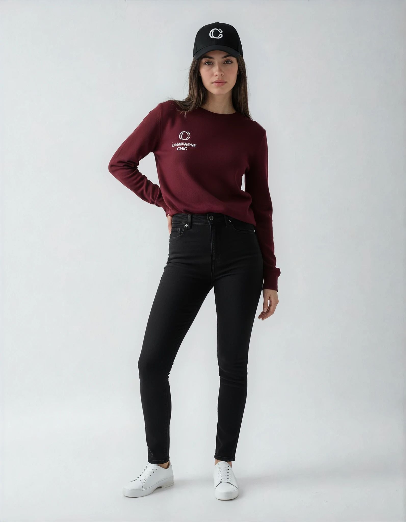 Champagne Chic Logo Baseball Caps