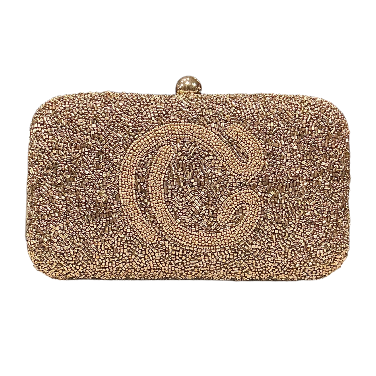 Beaded Box Clutch - Champagne Chic Collection