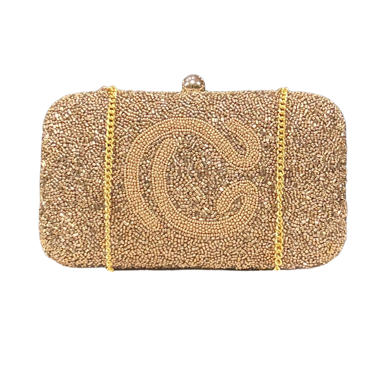 Beaded Box Clutch - Champagne Chic Collection