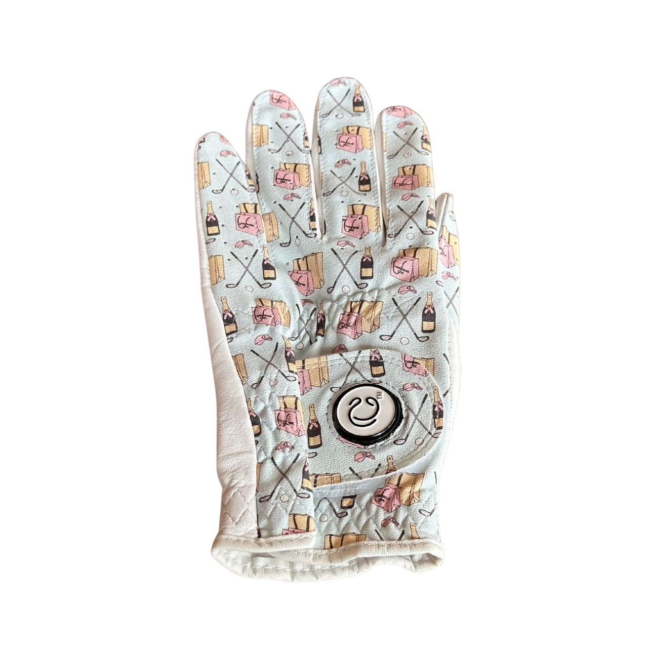 Champagne Chic Leather Golf Glove
