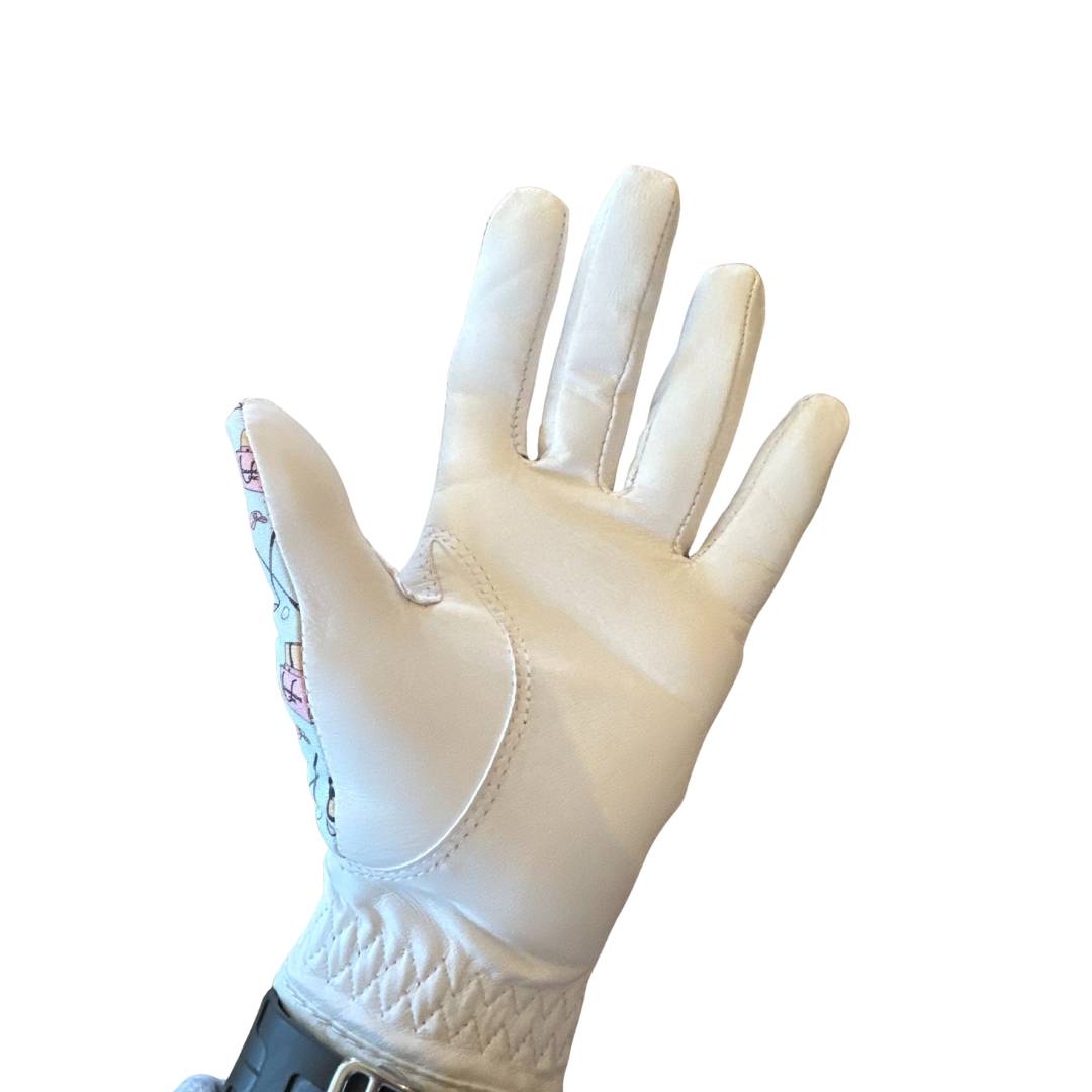 Champagne Chic Leather Golf Glove