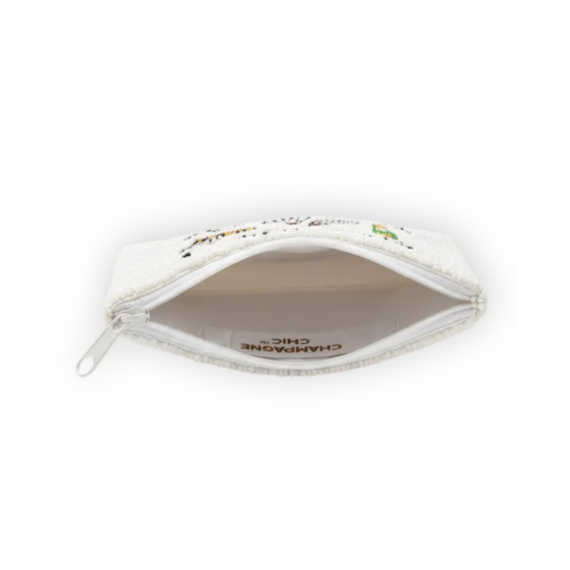 Pickle Shop Champagne Beaded Pouch