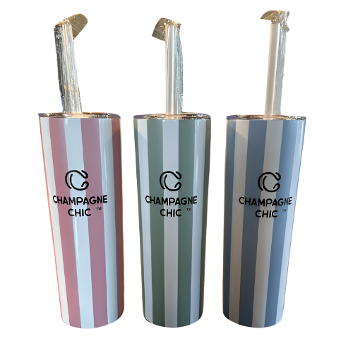 Champagne Chic 20 Oz Tumbler with Straw