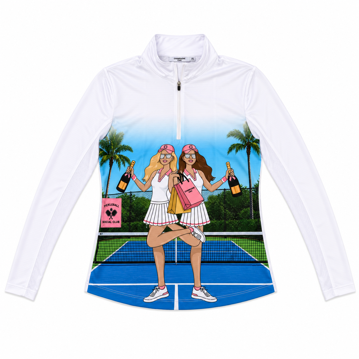 Two Girl Pickleball Quarter-Zip